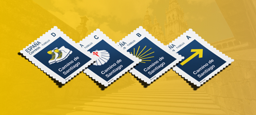 Stamps from the 2026 Camino de Santiago
