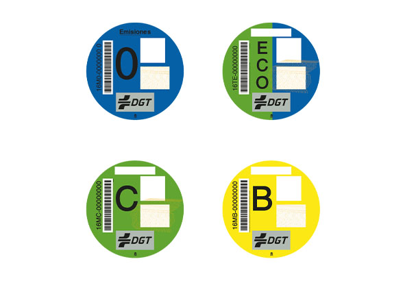 Distintivos ambientales DGT